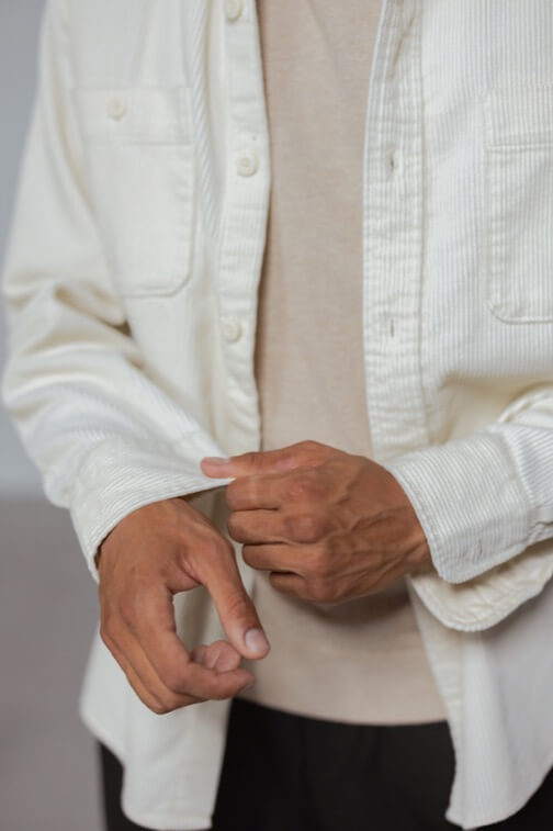 Cream Casual Professional Shirt 123